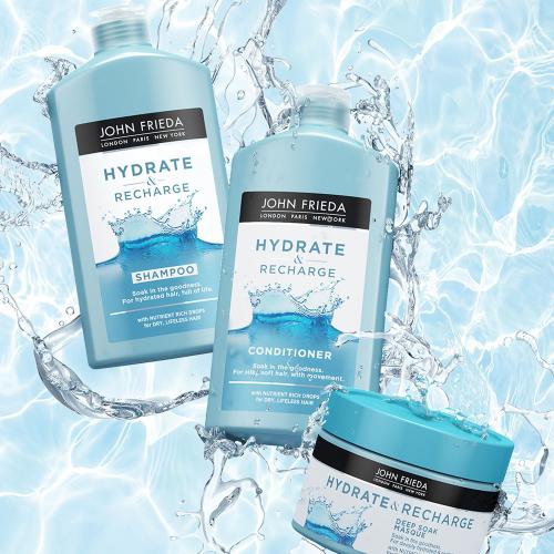 Джон Фрида Интенсивно увлажняющая маска для сухих волос Deep Soak Masque, 250 мл (John Frieda, Hydrate & Recharge), фото-5