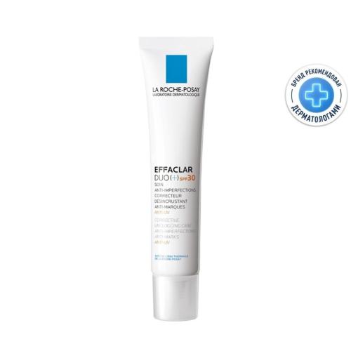 Ля Рош Позе Корректирующий крем-гель для проблемной кожи DUO(+) SPF 30, 40 мл (La Roche-Posay, Effaclar)
