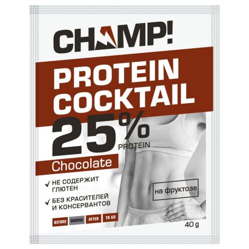 Коктейль &quot;Champ&quot; протеиновый шоколадный, 40 г (Леовит, Champ)