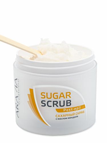 Аравия Профессионал Сахарный скраб с маслом миндаля Sugar Scrub Post-epil, 300 мл (Aravia Professional, Aravia Professional, Средства до и после депиляции), фото-8