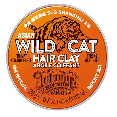 Джоннис Чоп Шоп Матирующая мини-глина для волос устойчивой фиксации Wild Cat Hair Sculpting Clay, 20 г (Johnny's Chop Shop, Style)