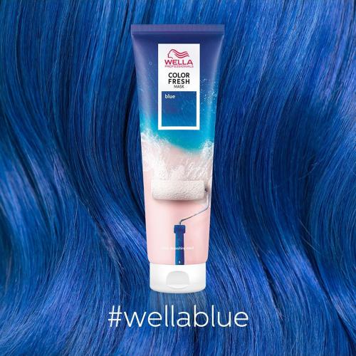 Велла Профессионал Оттеночная кремовая маска для временного яркого освежения цвета Blue Синий, 150 мл (Wella Professionals, Окрашивание, Color Fresh), фото-6