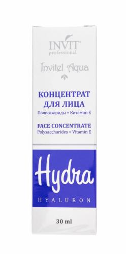 Инвит Сыворотка-концентрат для лица, полисахариды + витамин Е, 30 мл (Invit, Invitel Aqua), фото-2