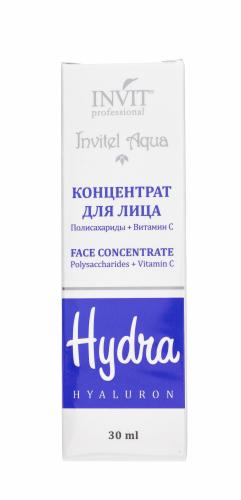 Инвит Сыворотка-концентрат для лица, полисахариды + витамин С, 30 мл (Invit, Invitel Aqua), фото-2
