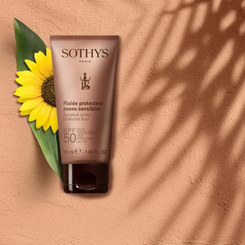 Сотис Париж Флюид с SPF 50 для лица и чувствительных зон тела, 50 мл (Sothys Paris, Sun Care), фото-2