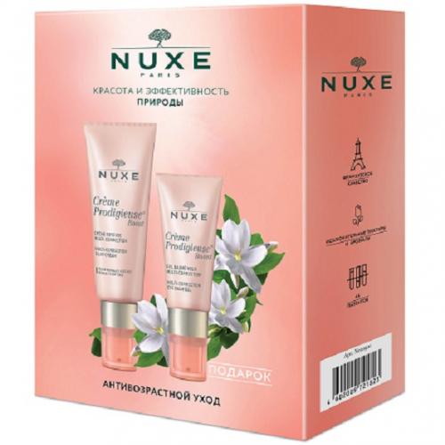 Нюкс Подарочный набор Prodigieuse Boost для всех типов кожи (Мультикорректирующий крем, 40 мл + Мультикорректирующий гель для кожи вокруг глаз, 15 мл) (Nuxe, Creme Prodigieuse Boost)