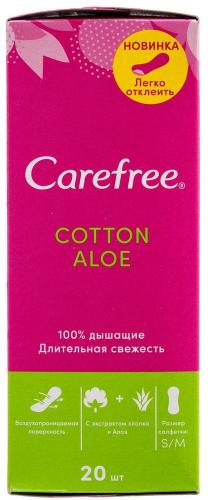 Ежедневные прокладки Cotton Aloe, 20 шт (Ежедневные)