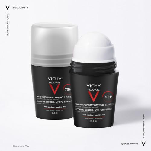Виши Шариковый дезодорант против избыточного потоотделения 72 часа, 50 мл (Vichy, Vichy Homme), фото-10