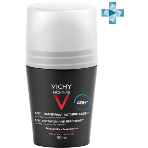Виши Шариковый дезодорант для чувствительной кожи 48 часов, 50 мл (Vichy, Vichy Homme)