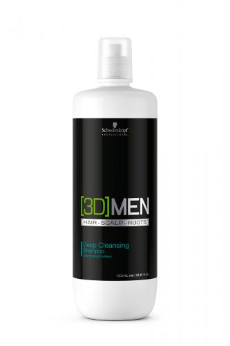 Шварцкопф Профешнл Шампунь для глубокого очищения Deep Cleansing Shampoo, 1000 мл (Schwarzkopf Professional, [3D]MEN, Уход [3D]MEN)