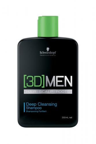 Шварцкопф Профешнл Шампунь для глубокого очищения Deep Cleansing Shampoo, 250 мл (Schwarzkopf Professional, [3D]MEN, Уход [3D]MEN)