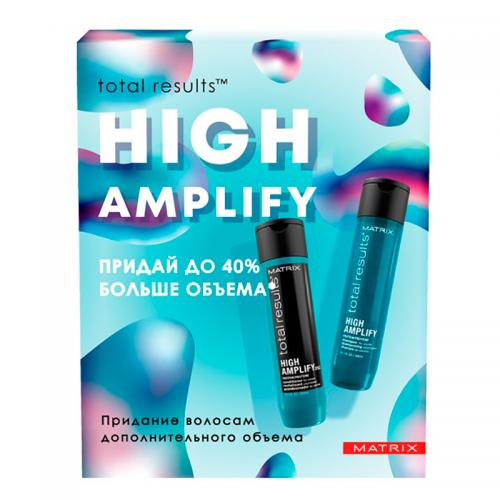 Матрикс Подарочный набор Total results High Amplify для объема волос (Шампунь, 300 мл + Кондиционер, 300 мл) (Matrix, Total results, High Amplify)