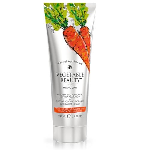 Очищающая успокаивающая маска для лица с экстрактом моркови, 200 мл (Vegetable beauty)