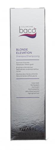 Каарал Шампунь, придающий блеск и тонирующий седые волосы Blonde Elevation Shampoo, 300 мл (Kaaral, Baco, ColorPro), фото-3