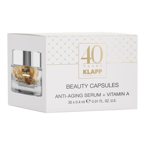 Клапп Kапсулы для лица Anti-Aging Serum + Vitamin A, 30 шт (Klapp, Beauty Capsules), фото-2
