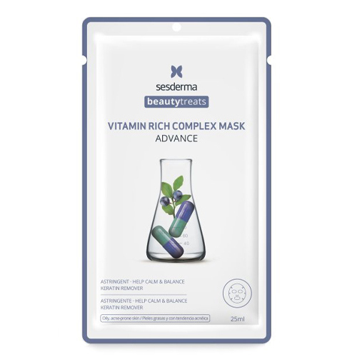 Сесдерма Маска для сияния кожи Vitamin rich complex mask, 1 шт (Sesderma, Beautytreats)