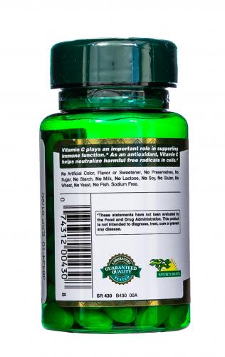 Нэйчес Баунти Витамин С 500 мг и Шиповник в таблетках, 100 шт. (Nature's Bounty, Витамины), фото-8