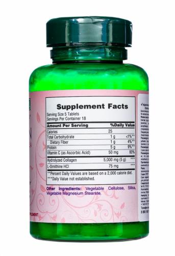Нэйчес Баунти Гидролизованный коллаген с витамином С в таблетках, 90 шт. (Nature's Bounty, Аминокислоты), фото-2