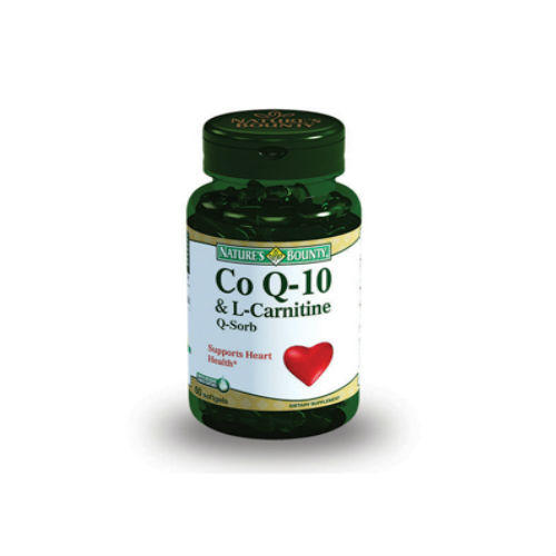 Нэйчес Баунти Коэнзим Q-10 и L-карнитин 1580 мг в капсулах, 60 шт. (Nature's Bounty, Витамины)