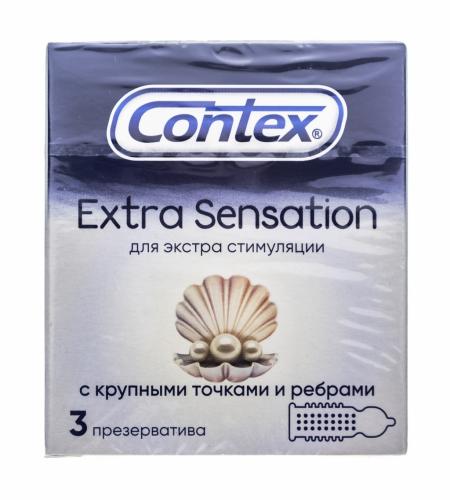 Контекс Презервативы Extra Sensation с крупными точками и ребрами, №3 (Contex, Презервативы), фото-2