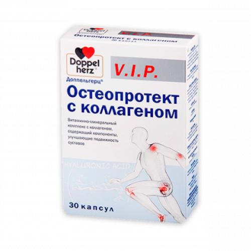 Доппельгерц Остеопротект с коллагеном, 30 капсул (Doppelherz, V.I.P)