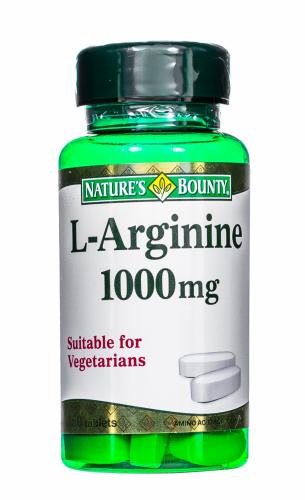 Нэйчес Баунти L-аргинин 1000 мг, 50 таблеток (Nature's Bounty, Аминокислоты)