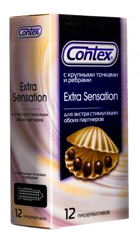 Контекс Презервативы Extra Sensation с крупными точками и ребрами, 18 шт (Contex, Презервативы), фото-2