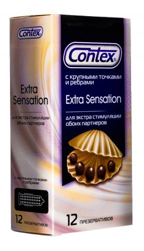 Контекс Презервативы Extra Sensation с крупными точками и ребрами, 18 шт (Contex, Презервативы), фото-2