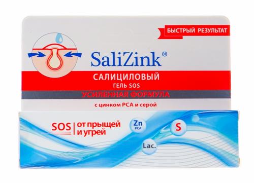 Гель-SOS локального действия для проблемной кожи, 15 мл (Салицинк, Жирная и комбинированная кожа)