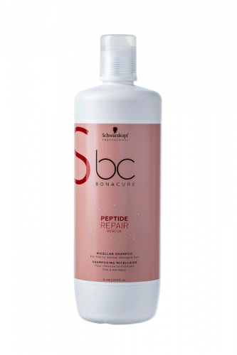 Шварцкопф Профешнл BC Peptide Repair Rescue Мицеллярный шампунь 1000 мл (Schwarzkopf Professional, BC Bonacure, Peptide Repair Rescue)