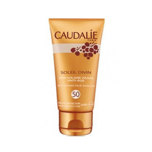 Антивозрастной солнцезащитный уход для лица SPF 50 Солей Дивин 40 мл (Teint&Soleil Divin)