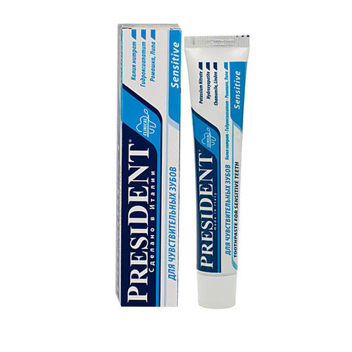 Президент Зубная паста для чувствительных зубов, 50 мл (President, Sensitive), фото-3