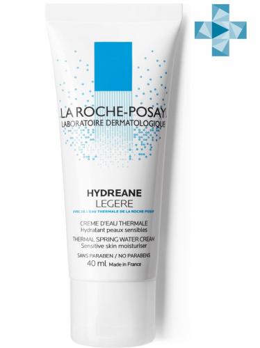 Ля Рош Позе Увлажняющий крем для чувствительной нормальной и комбинированной кожи Legere, 40 мл (La Roche-Posay, Hydreane)