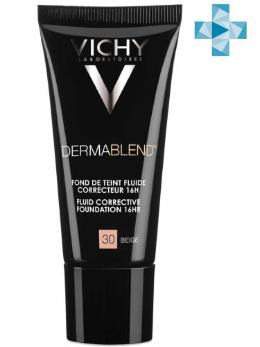 Виши Корректирующий тональный флюид, Тон 30, 30 мл (Vichy, Dermablend)