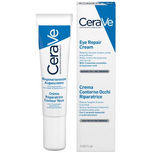 ЦераВе Восстанавливающий увлажняющий крем с церамидами для кожи вокруг глаз для всех типов кожи, 14 мл (CeraVe, Увлажнение кожи), фото-3