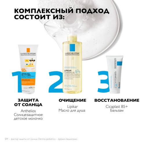 Ля Рош Позе Солнцезащитное детское увлажняющее молочко для лица и тела UVMUNE 400 SPF50+ / PPD 26, 250 мл (La Roche-Posay, Anthelios), фото-5