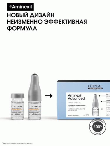 Лосьон в монодозах Aminexil Advanced от выпадения волос, 42х6 мл