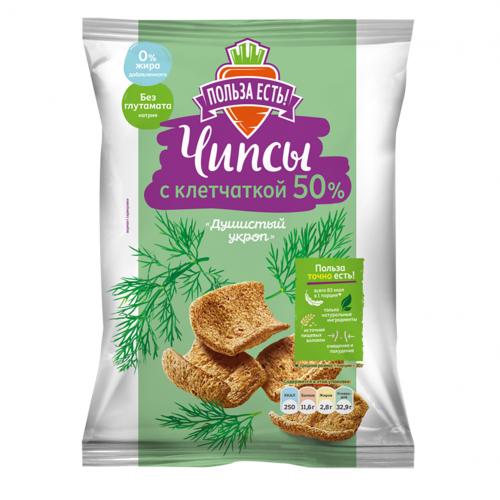 Чипсы &quot;Польза есть&quot; с клетчаткой, душистый укроп, 90 г ()