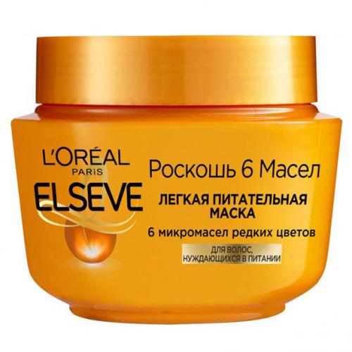 Лореаль Маска, 300 мл (L'Oreal Paris, Elseve, Роскошь 6 масел)