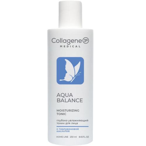 Медикал Коллаген 3Д Тоник для лица увлажняющий Aqua Balance, 250 мл (Medical Collagene 3D, Cleaning and Fresh)