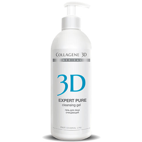 Медикал Коллаген 3Д Гель очищающий для лица Expert pure, 500 мл (Medical Collagene 3D, Cleaning and Fresh)