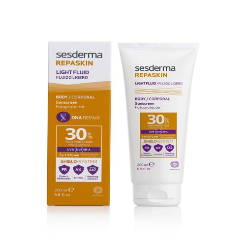 Сесдерма Солнцезащитный крем-гель Light Fluid SPF 30, 200 мл (Sesderma, Repaskin), фото-2