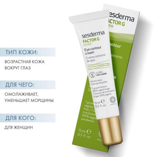 Сесдерма Крем для зоны вокруг глаз Renew, 15 мл (Sesderma, Factor G), фото-2