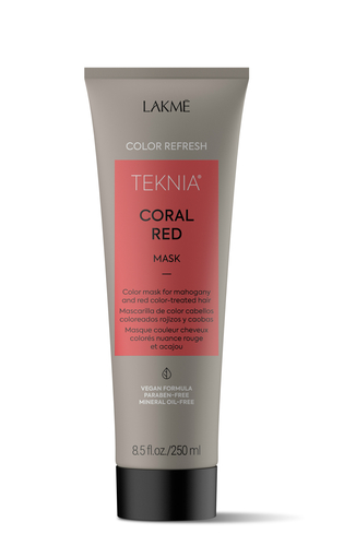 Лакме Маска для обновления цвета красных оттенков волос Color refresh Coral red mask, 250 мл (Lakme, Teknia, Color refresh)