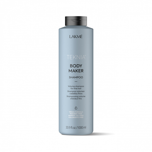 Лакме Шампунь для придания объема волосам Body maker shampoo, 1000 мл (Lakme, Teknia, Body Maker)