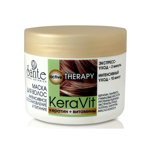 Маска для волос интенсивного восстановления и питания Keravit, 300 мл