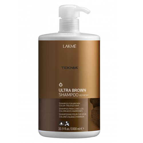 Лакме Шампунь для поддержания оттенка окрашенных волос &quot;Коричневый&quot; 1000 мл (Lakme, Teknia, Ultra brown)