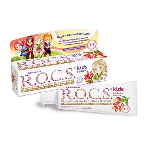 Рокс Зубная паста Барбарис, 45 г (R.O.C.S, Kids 3-7 years)