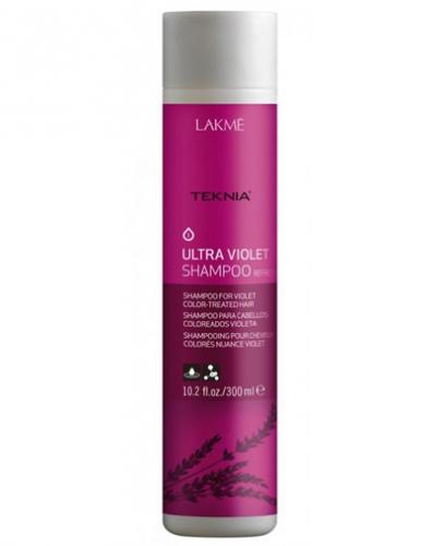 Лакме Ultra violet Шампунь для поддержания оттенка окрашенных волос &quot;Фиолетовый&quot; 300 мл (Lakme, Teknia, Ultra violet)