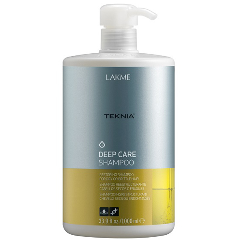 Лакме Шампунь восстанавливающий для сухих или поврежденных волос 1000 мл (Lakme, Teknia, Deep care)